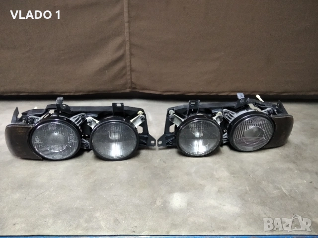 Фарове бмв бош хела Черна Опушена BMW E32 E34 BOSCH HELLA Black Smoked 