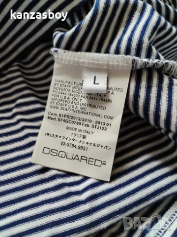 dsquared2 - страхотна мъжка тениска КАТО НОВА Л, снимка 10 - Тениски - 50526065