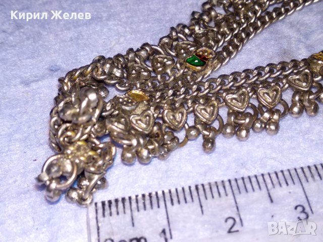 СТАРИНЕН ПОСРЕБРЕН ЕТНОГРАФСКИ РЯДЪК АВТОРСКИ НАКИТ ОГЪРЛИЦА За НОСИЯ КОЛЕКЦИЯ РЪЧНА ИЗРАБОТКА 34531, снимка 14 - Антикварни и старинни предмети - 40552658