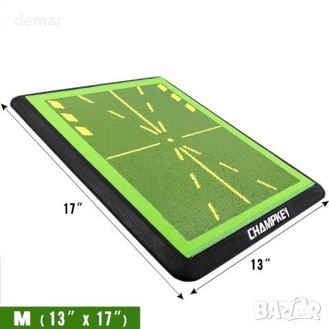 Гумена подложка за голф Champkey Premium Golf, 33х43 см, зелена, снимка 6 - Голф - 43989270