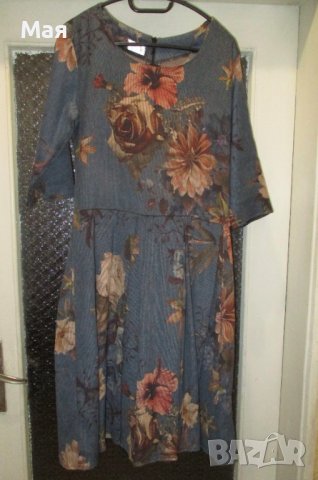 Дамска рокля, на цветя, снимка 5 - Рокли - 38086347