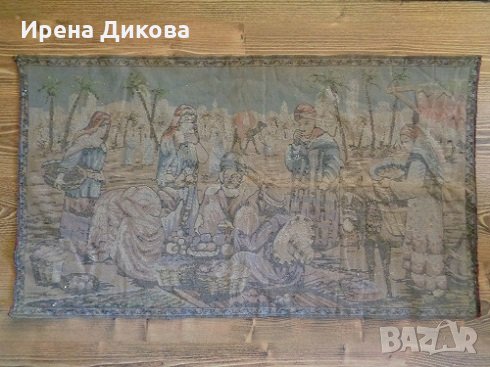 Плюшен ковьор - Арабски мотиви- На пазар, снимка 2 - Декорация за дома - 28827405