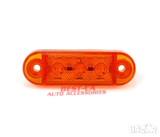 3 LED мини оранжеви габаритни светлини габаритни светлини 12V 24V подходящи за ремаркета, камиони, снимка 2 - Аксесоари и консумативи - 43967128