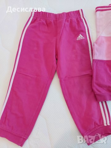 Екип на Адидас в розово за момиче размер 2-4 години, снимка 3 - Детски анцузи и суичери - 38192750