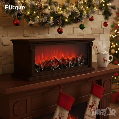 Голяма LED камина с ефект на жар – уют и атмосфера без дим и огън SP47, снимка 5 - Други стоки за дома - 52629771