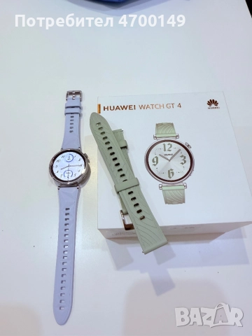 Зелен часовник Huawei GT4 41 мм. Включва комплект каишки