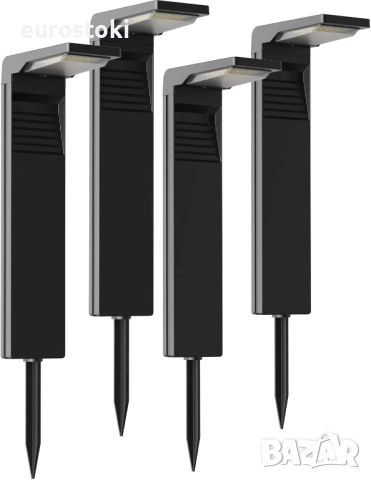 Calflux Комплект от 2 броя соларни лампи за външна градина, за пътеки, морава, снимка 7 - Външни лампи - 52030271