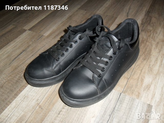 черни обувки 37 номер, снимка 1 - Дамски ежедневни обувки - 40087318