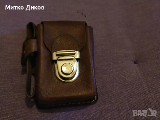 Калъвче за цигари и запалка естествена кожа 100х62мм отлично