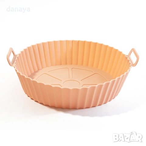 6337 Силиконова форма за Airfryer, ф22см, снимка 8 - Съдове за готвене - 53119780