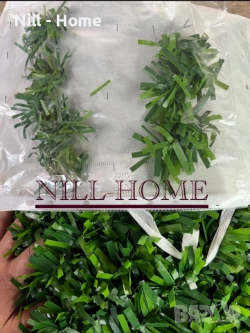 Поцинкована мрежа с декорация ( ИЗКУСТВЕНА ТРЕВА ) 4 мм. Тел / 40 мм. Око, снимка 17 - Огради и мрежи - 52303087