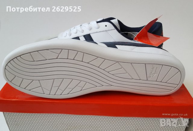 Нови в кутия Оригинални кецове Gola размер 45 естествена кожа, снимка 3 - Маратонки - 28417072