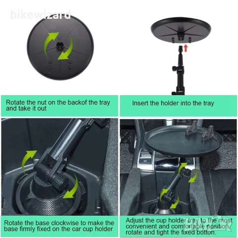 JSCARLIFE Поставка за телефон и за храна за автомобил/бус/камион НОВО, снимка 4 - Аксесоари и консумативи - 51260874