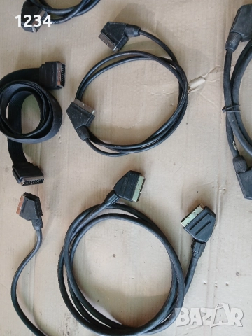 скарт кабели 11 бр, снимка 3 - Приемници и антени - 52943040