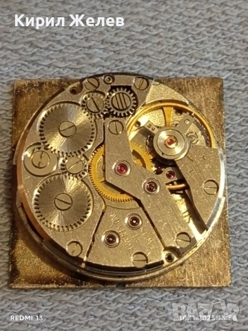 Стар механичен часовник CORNAVIN позлатен за КОЛЕКЦИОНЕРИ 51470, снимка 5 - Антикварни и старинни предмети - 52362662