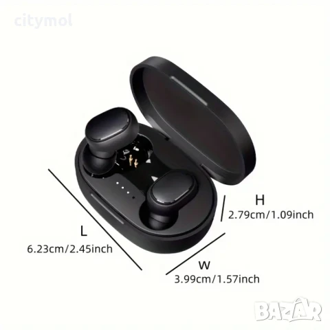 TWS стерео безжични слушалки, активно подтискане на шума и микрофон, снимка 5 - Слушалки и портативни колонки - 50879574