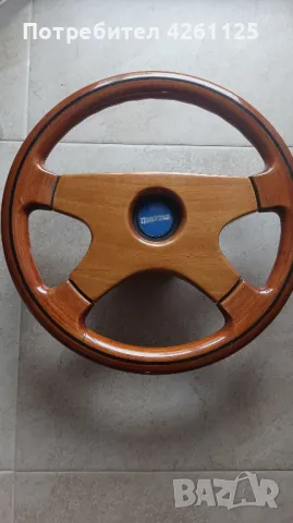 Махагонов дървен волан за Мазда, снимка 1