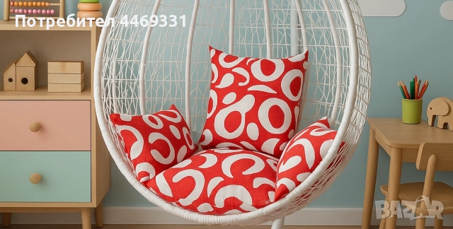 Градинска висяща люлка тип гнездо,яйце–Промоция! , снимка 5 - Дивани и мека мебел - 52359464