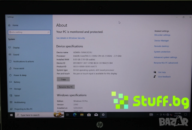 HP ProBook 440 G5 i5-7200U, снимка 11 - Лаптопи за работа - 51823691