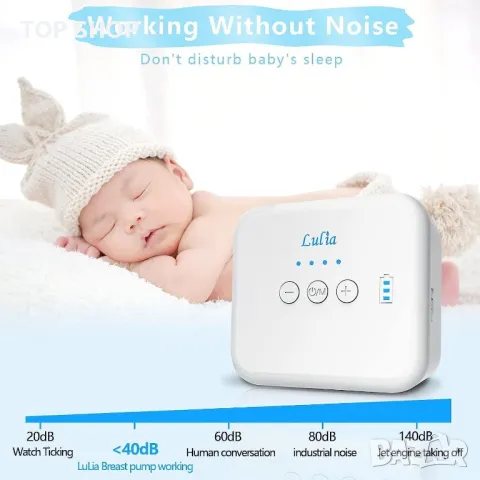 Електрическа помпа за кърма Lulia,  с 3 режима, 4 нива на засмуква, снимка 5 - Аксесоари за кърмачки - 48780202