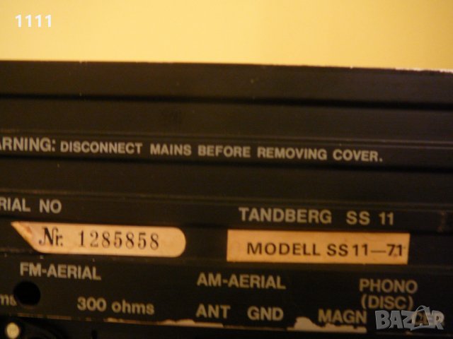 TANDBERG SS-11, снимка 6 - Ресийвъри, усилватели, смесителни пултове - 35324052