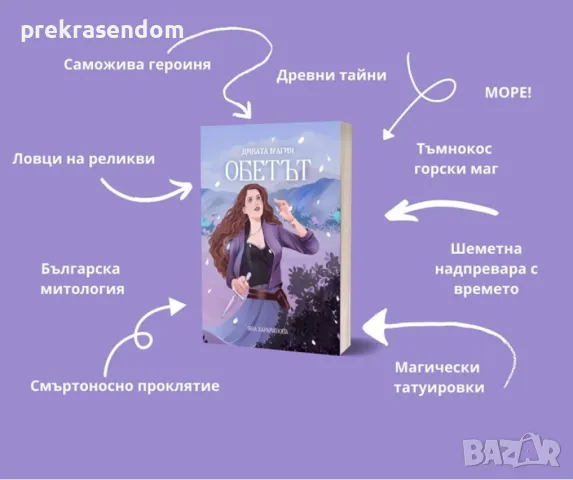 КНИГА: "ДИВАТА МАГИЯ: ОБЕТЪТ" ОТ ЯНА ХАРАЛАНОВА, снимка 2 - Художествена литература - 47632097