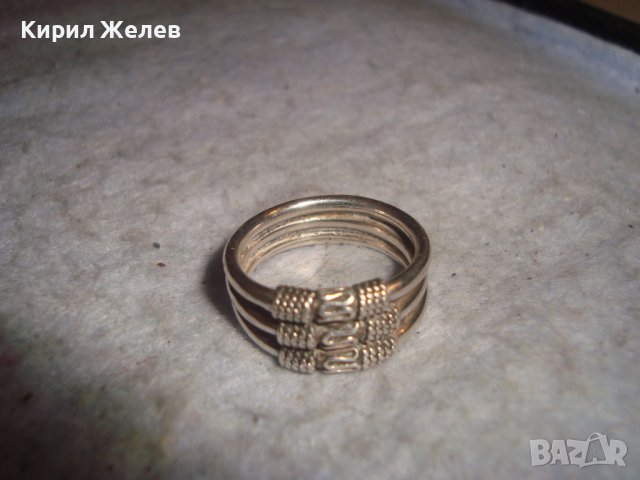 СТАР СРЕБЪРЕН РЕТРО ПРЪСТЕН ВИСОКА ПРОБА СРЕБРО МАЙСТОСКИ - Тип КРАЛСКА ПЛЕТКА ОРНАМЕНТИКА 27349, снимка 15 - Антикварни и старинни предмети - 36797995