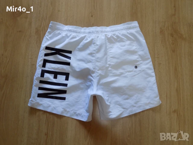 къси панталони calvin klein шорти гащета бански екип плажни летни оригинални мъжки бели S, снимка 2 - Спортни дрехи, екипи - 51338789