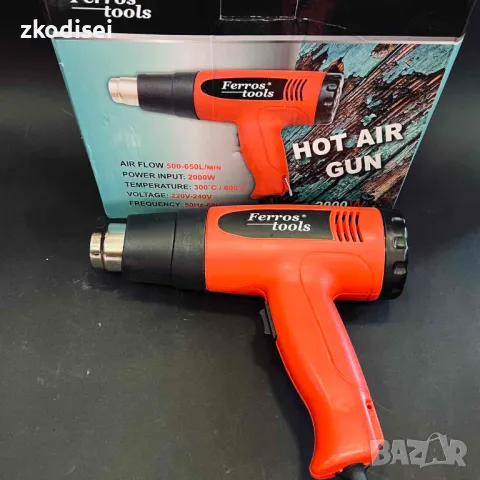Пистолет за горещ въздух Ferros Tools - 200W, снимка 1
