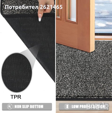 Абсорбиращо мръсотията килимче за входна врата, изтривалка, Clean Step Mat, снимка 2 - Изтривалки - 43022746