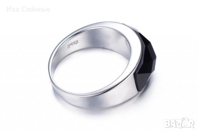 Сребърен пръстен с марказит, снимка 4 - Пръстени - 34818980