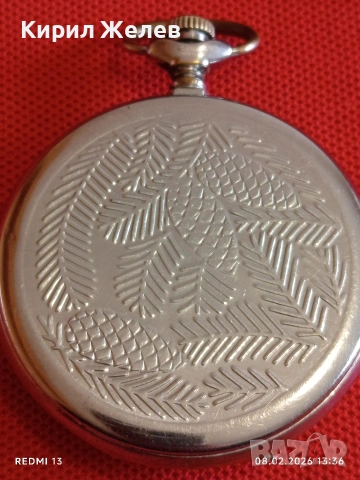 Стар джобен часовник Мълния СССР работи перфектно състояние за КОЛЕКЦИОНЕРИ 53642, снимка 6 - Антикварни и старинни предмети - 53401167