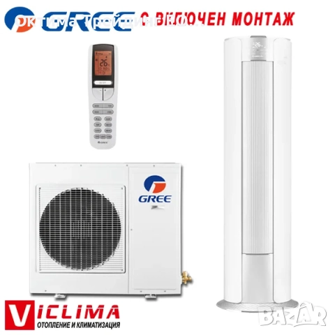 Трифазен колонен климатик Nippon NFGD-48HRFN8-Q/ NOE30U-48HFN8-R, 48 000 BTU, Клас А++, снимка 5 - Климатици - 51915028