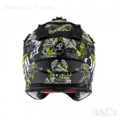 Детска крос каска O'NEAL 2SERIES ATTACK black/neon yellow 2020, снимка 4 - Аксесоари и консумативи - 49290442