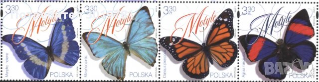 Чисти марки Фауна Насекоми Пеперуди 2020 от Полша, снимка 1 - Филателия - 33174310