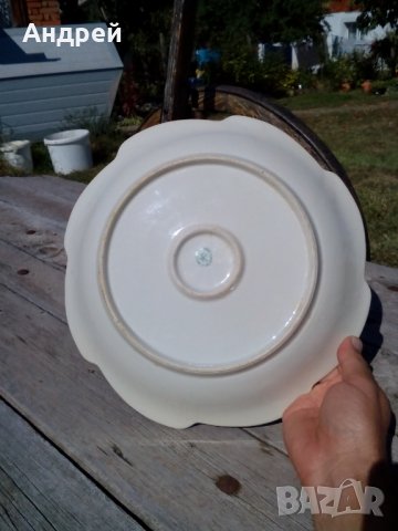 Стара порцеланова чиния,плато #4, снимка 5 - Антикварни и старинни предмети - 26944655
