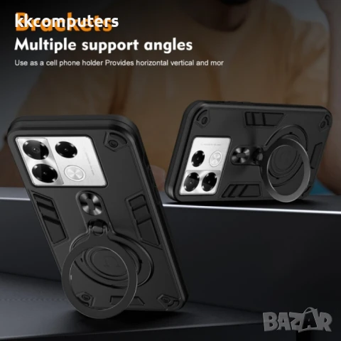 Infinix Note 40 Pro 4G Удароустойчив Metal Ring 360 Калъф и Протектор, снимка 5 - Калъфи, кейсове - 51275060