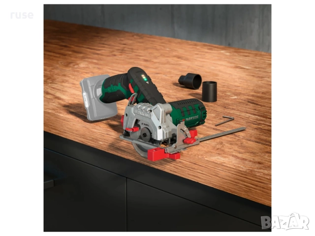 НОВИ! Акумулаторен циркулярен трион Parkside, снимка 9 - Други инструменти - 51695500