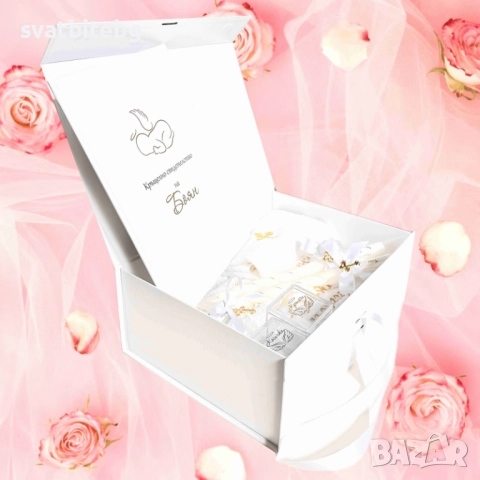 Персонализирани комплекти за кръщене – аксесоари, подаръци и хавлии, снимка 8 - Подаръци за кръщене - 53002332