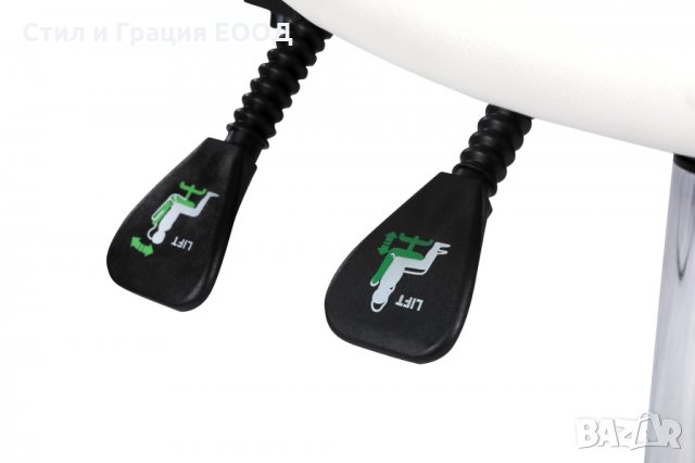 Козметичен/фризьорски стол - табуретка с облегалка Rita 53/73 см, снимка 7 - Друго оборудване - 26788037