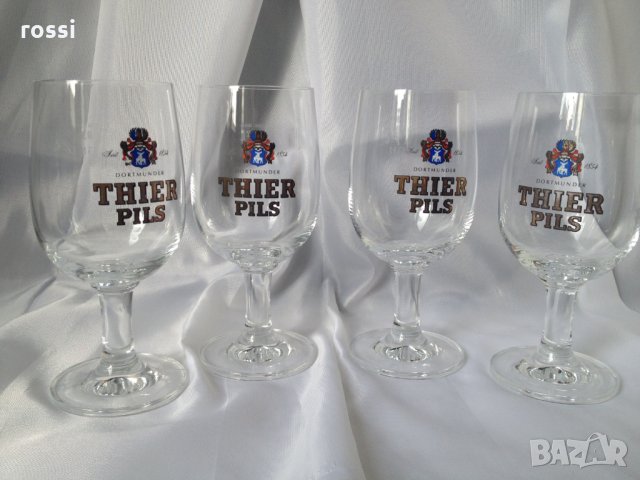 "THIER PILS" нови немски чаши за бира с позлата 0,2 l , снимка 5 - Колекции - 26693227