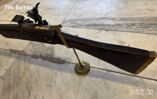 Стара кремъчна пушка, снимка 6 - Антикварни и старинни предмети - 51252916