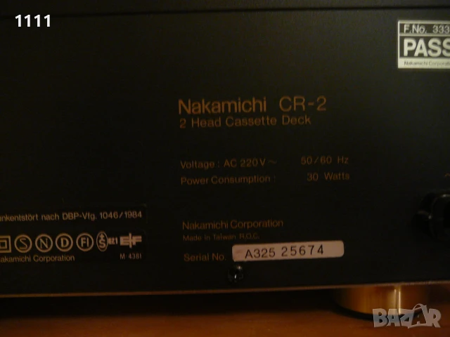 NAKAMICHI CR-2, снимка 10 - Ресийвъри, усилватели, смесителни пултове - 50550078