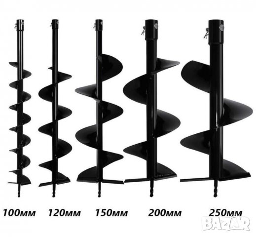 Свредло за Бензинов Свредел Бургия 100мм 120мм 150мм 200мм 250мм