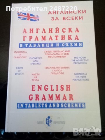 Английска граматика в таблици и схеми ИК Санопротект, снимка 1 - Чуждоезиково обучение, речници - 38262984