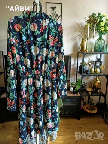 Дамска маркова цветна рокля, снимка 2 - Рокли - 52189692