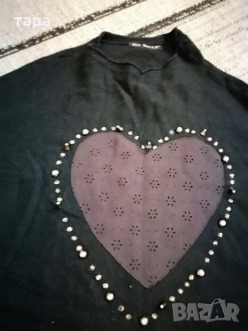 Интересна блуза прилеп, снимка 2 - Блузи с дълъг ръкав и пуловери - 28817872