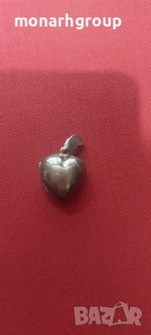 Сребърна висулка сърце