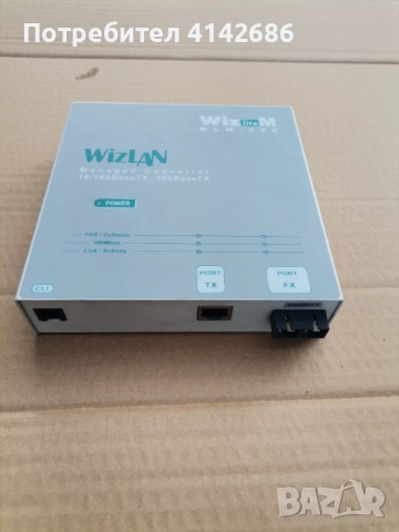 Преубразувател на оптичен сигнал  WIZLAN WLM 220, снимка 4 - Мрежови адаптери - 52746736