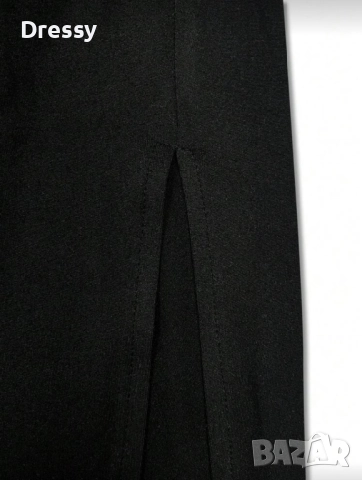 Черна рокля, снимка 5 - Рокли - 52880337